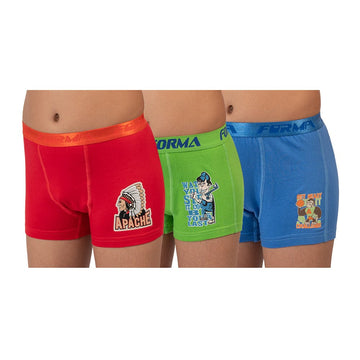 بوكسر مطبوع أولادي الوان متعددة من فورما